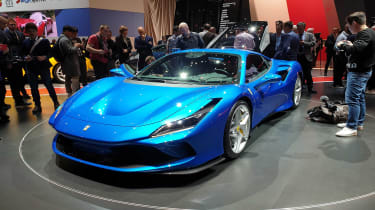 Ferrari F8 Tributo Geneva passenger front quarter