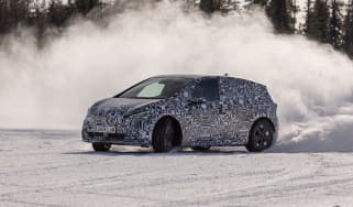 New 2021 Cupra Born prototype - front 3/4 drift