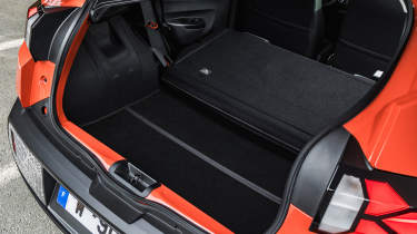 Dacia Spring facelift boot seats folded