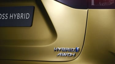 Toyota Yaris Cross SUV - rear badging close up 
