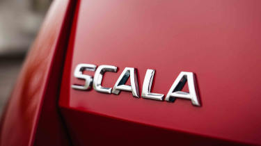 Skoda Scala UK scala badge