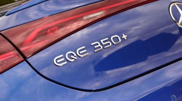 Mercedes EQE 350+ tailgate badge
