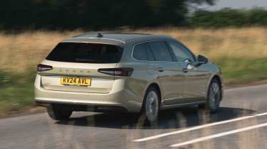 Skoda Superb Estate rear quarter driving