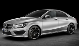 Mercedes CLA saloon 2013 front quarter