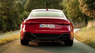 Audi RS7 static - rear end view