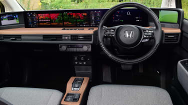 Honda e hatchback interior