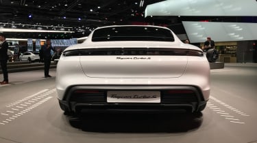Porsche Taycan - Rear view at Frankfurt
