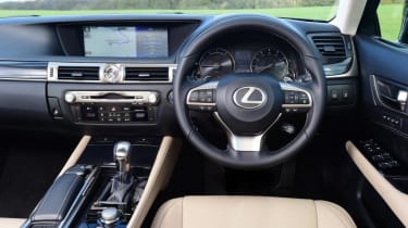Interior quality is beyond reproach, and many will find the GS’ dashboard has a certain character its rivals lack
