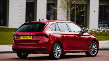 Skoda Scala UK rear quarter static