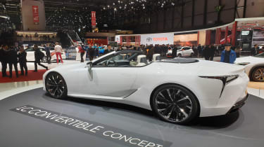 Lexus LC Convertible concept Geneva rear quarter