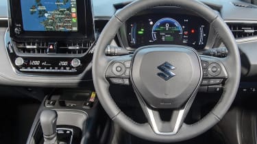 Suzuki Swace estate facelift steering wheel