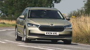 Skoda Superb Estate front driving