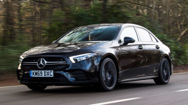 Mercedes-AMG A 35 Saloon front 3/4 tracking