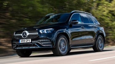 Mercedes GLE SUV front 3/4 tracking
