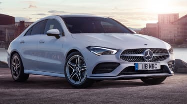 Mercedes CLA saloon front 3/4 static