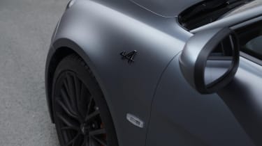 Alpine A110S black badge on front wing