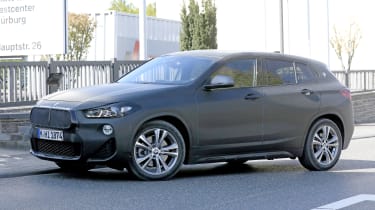 BMW X2 facelift in slight camouflage