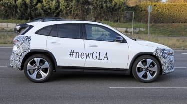 Mercedes GLA development model - side view