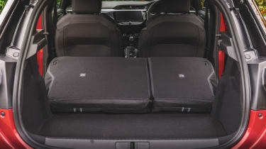 Vauxhall Corsa facelift boot seats folded