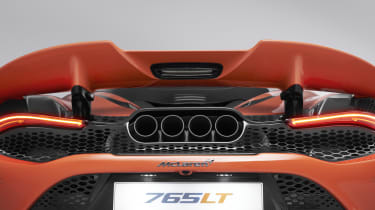 McLaren 765LT rear end detailing