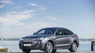The BMW X4 SUV is based on the BMW X3, but trades some practicality for coupe-style looks