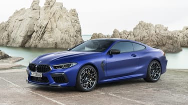 BMW M8 Competition coupe - front 3/4 static 