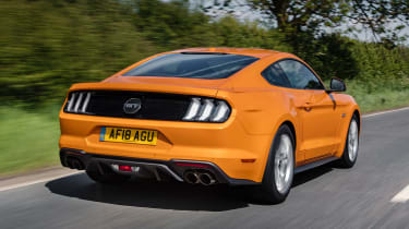 Ford Mustang driving - rear