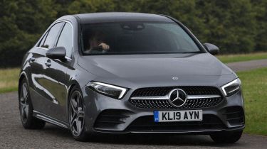 Mercedes A-Class saloon driving