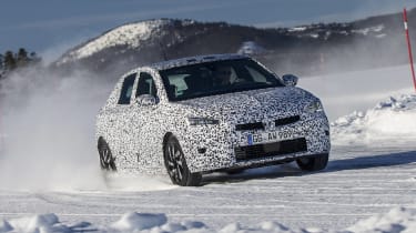 2019 Vauxhall Corsa Prototype winter testing 
