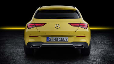 2019 Mercedes CLA Shooting Brake - aerial yellow