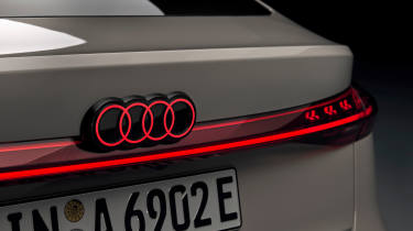 Audi A6 e-tron rear badge