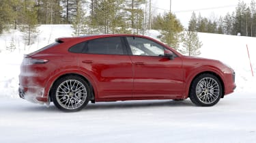 Porsche Cayenne Coupe GTS in development - side view