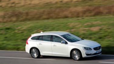 Underway, the Volvo is a refined cruiser that excels on the motorway