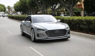The Audi A9 - seen here in Prologue concept form - will be a sleek, luxurious and expensive grand touring coupe