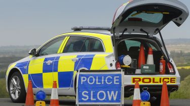 Police car - open boot