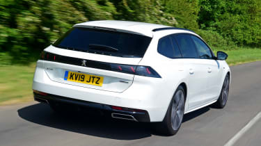 Peugeot 508 SW estate rear 3/4 tracking