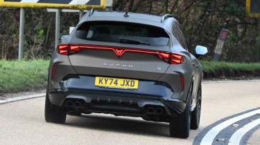 Cupra Formentor facelift UK rear driving