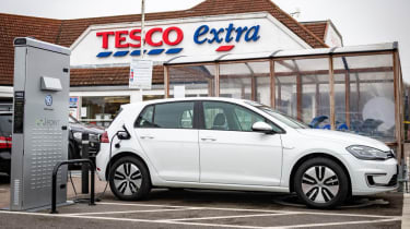 Charging at the supermarket